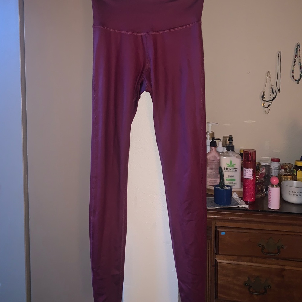 champion maroon leggings